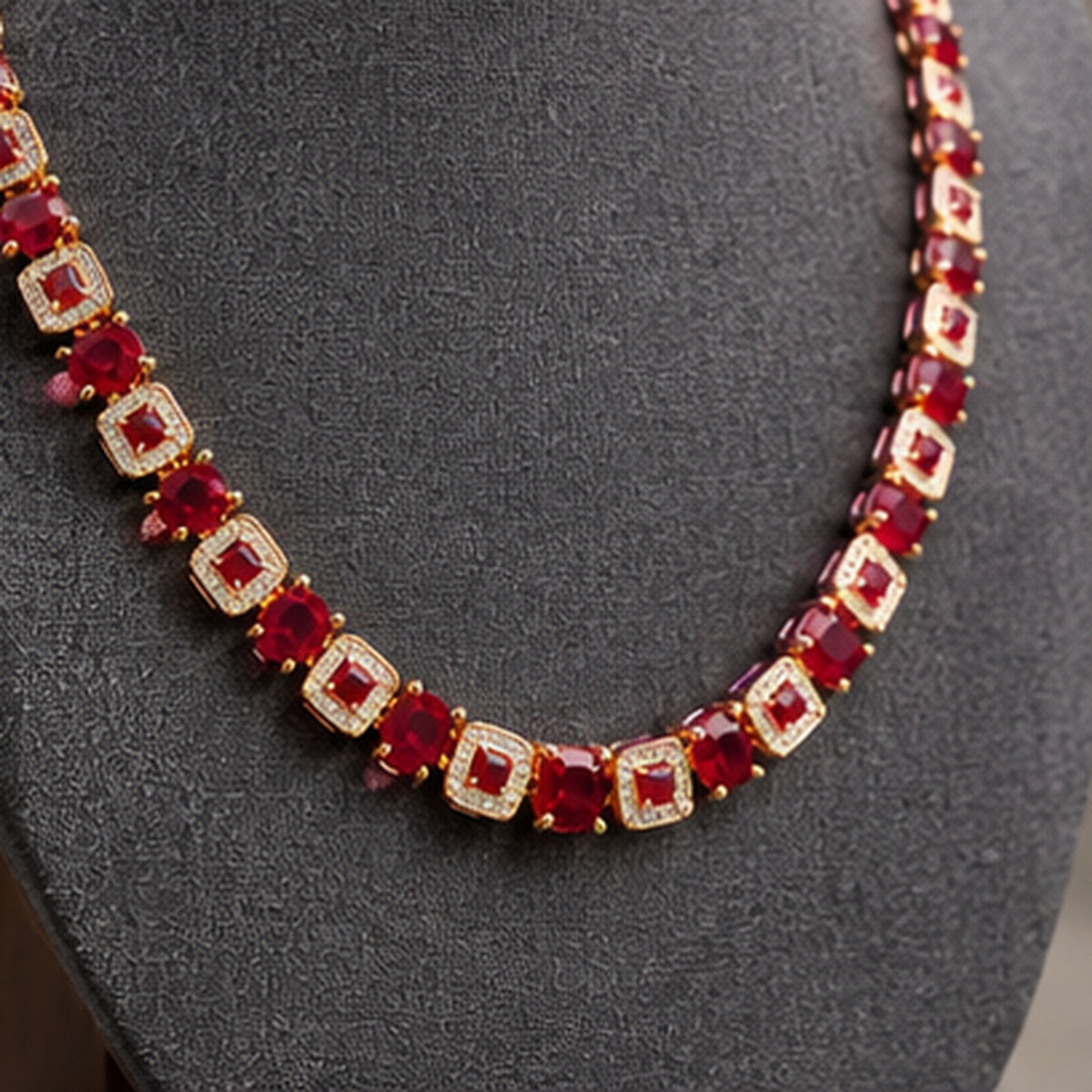 Ruby Luxe Statement Necklace