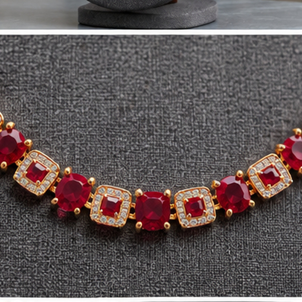 Ruby Luxe Statement Necklace