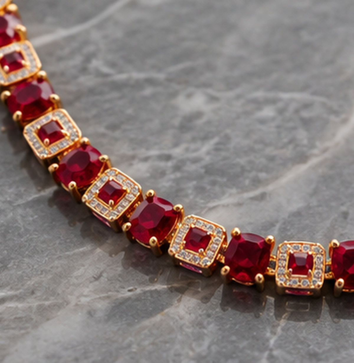 Ruby Luxe Statement Necklace