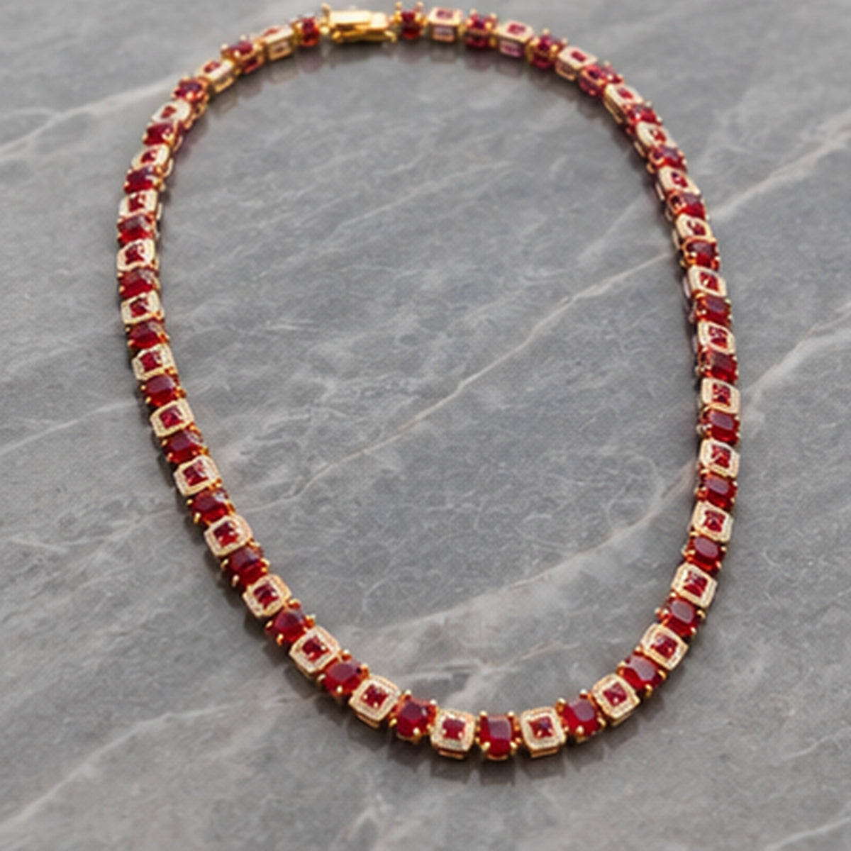 Ruby Luxe Statement Necklace