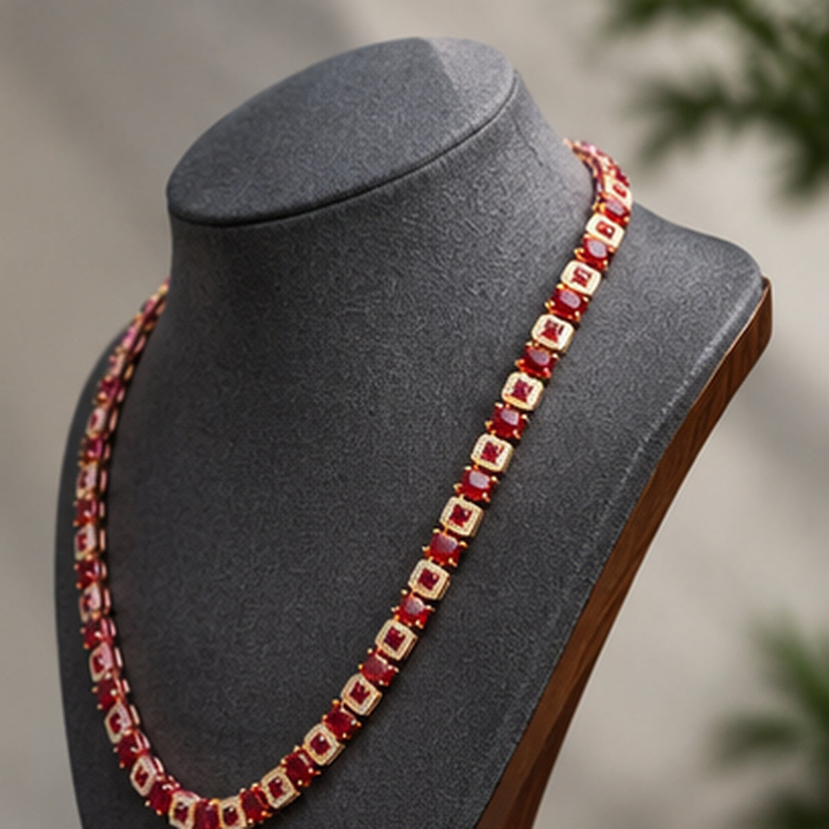 Ruby Luxe Statement Necklace