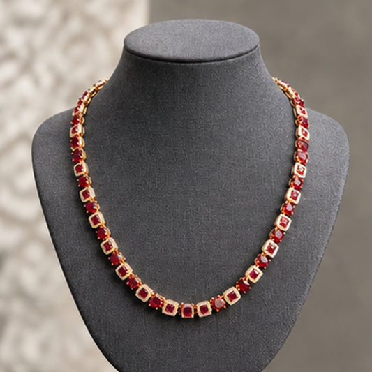 Ruby Luxe Statement Necklace