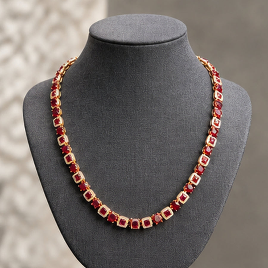 Ruby Luxe Statement Necklace